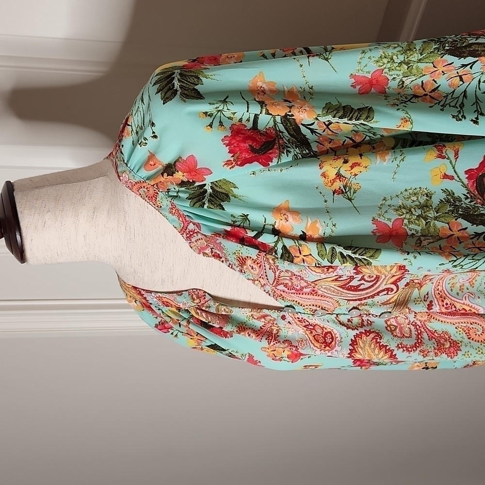 ANTHROPOLOGIE Fig and Flower Boho Peasant Blouse Size S - Picture 6 of 13